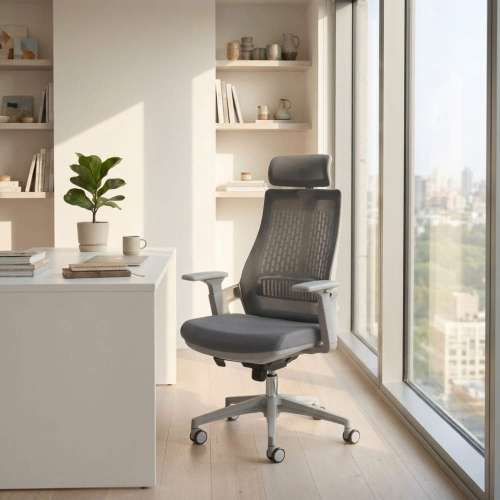 IAM Furniture- Adjustable Headrest Mesh Task Chair