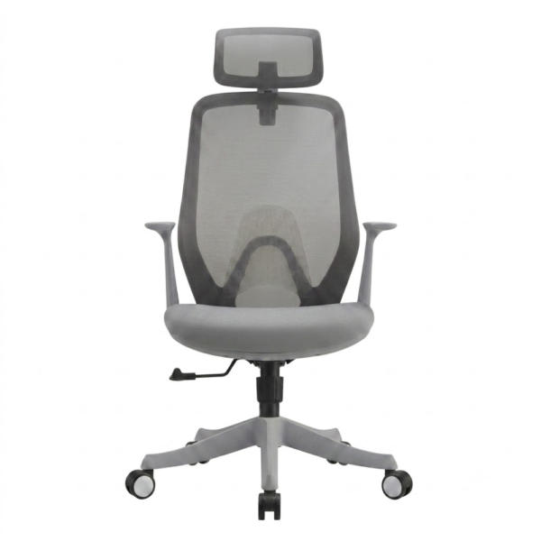 IAM Furniture- Ergonomic Grey Swivel Chair