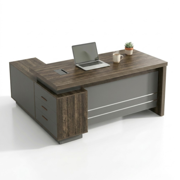 IAM Furniture- Executive Desk With Storage