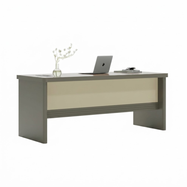 IAM Furniture- Minimalist Taupe Executive Desk