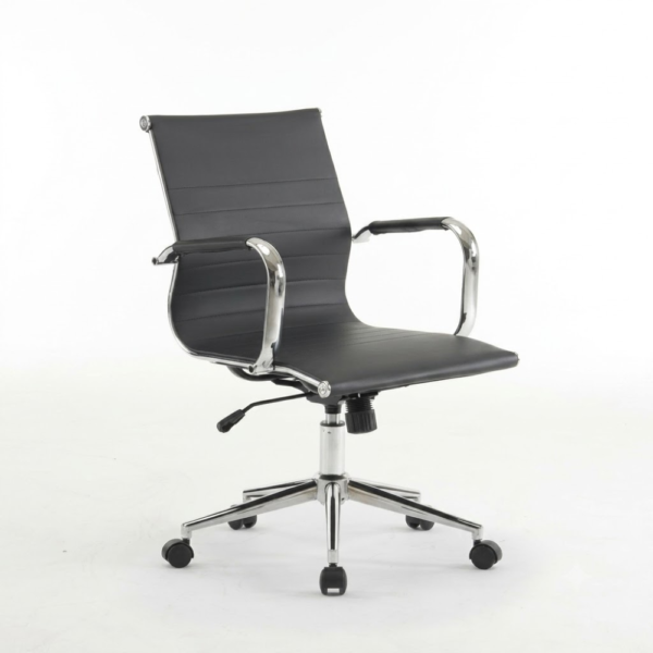 IAM Furniture- Modern Low-Back Swivel Desk Chair