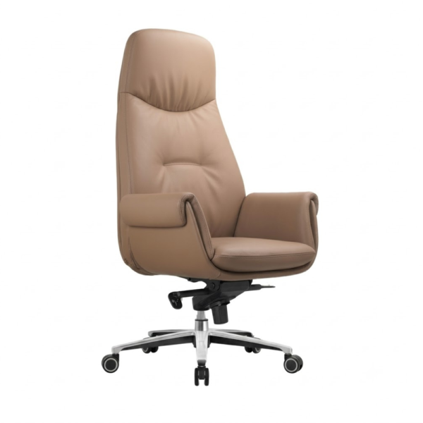 IAM Furniture- Padded Leather High-Back Office Chair