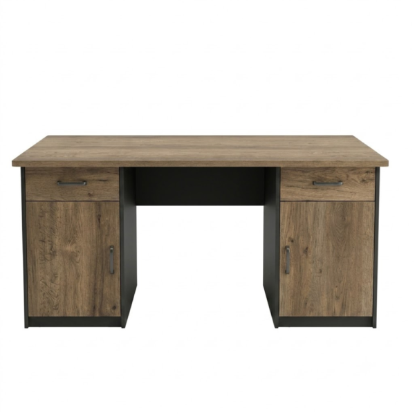 IAM Furniture- Rustic Oak Executive Desk