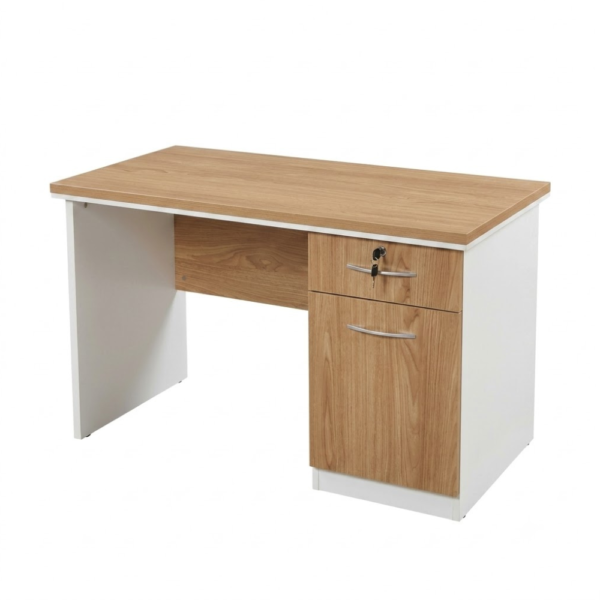 IAM Furniture- White Frame Oak Desk