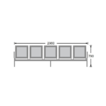 IAM Furniture – STAINLESS STEEL BENCH - Image 6