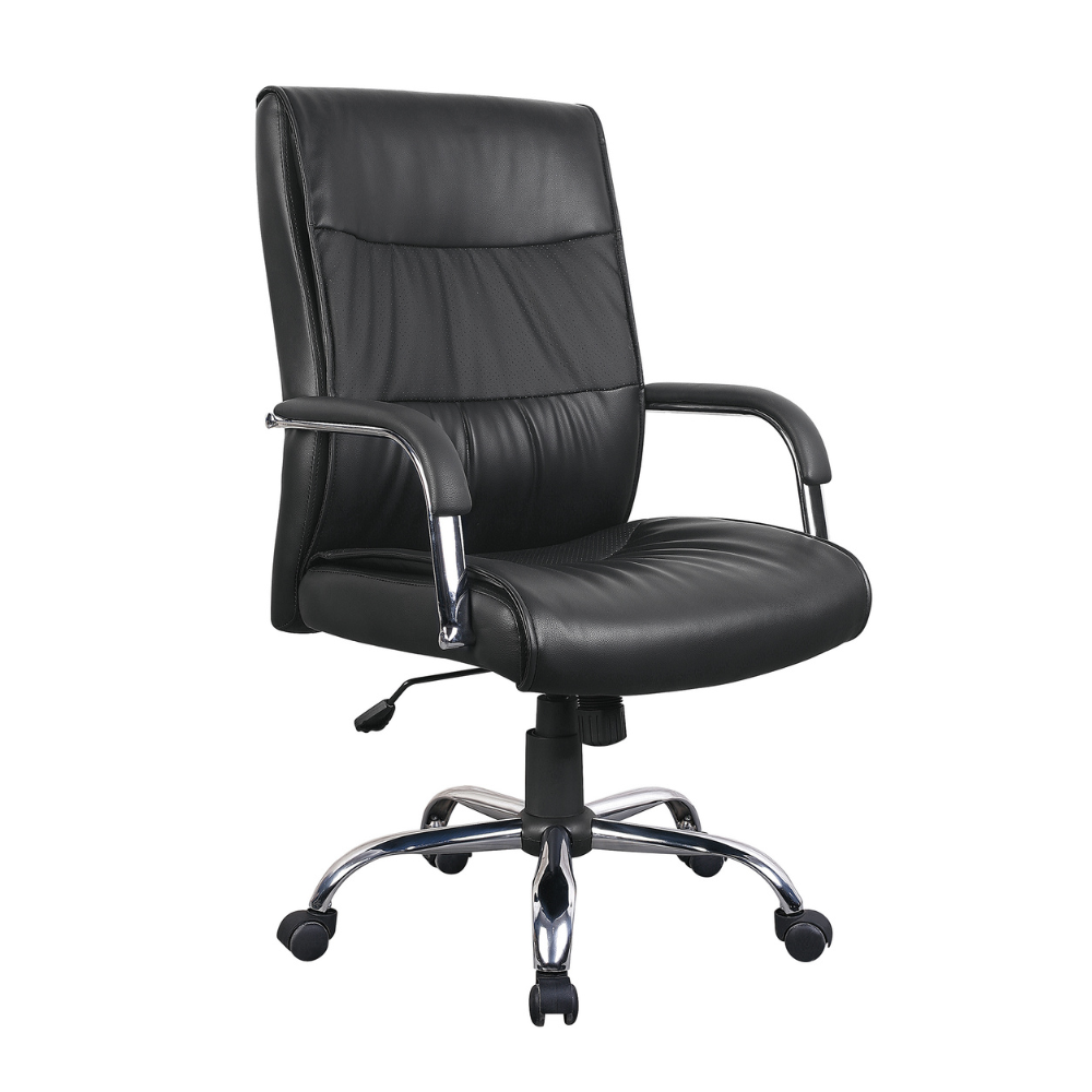 CH1900BLACK IAM Furniture – CHROME PANEL HIGH BACK - Image 1