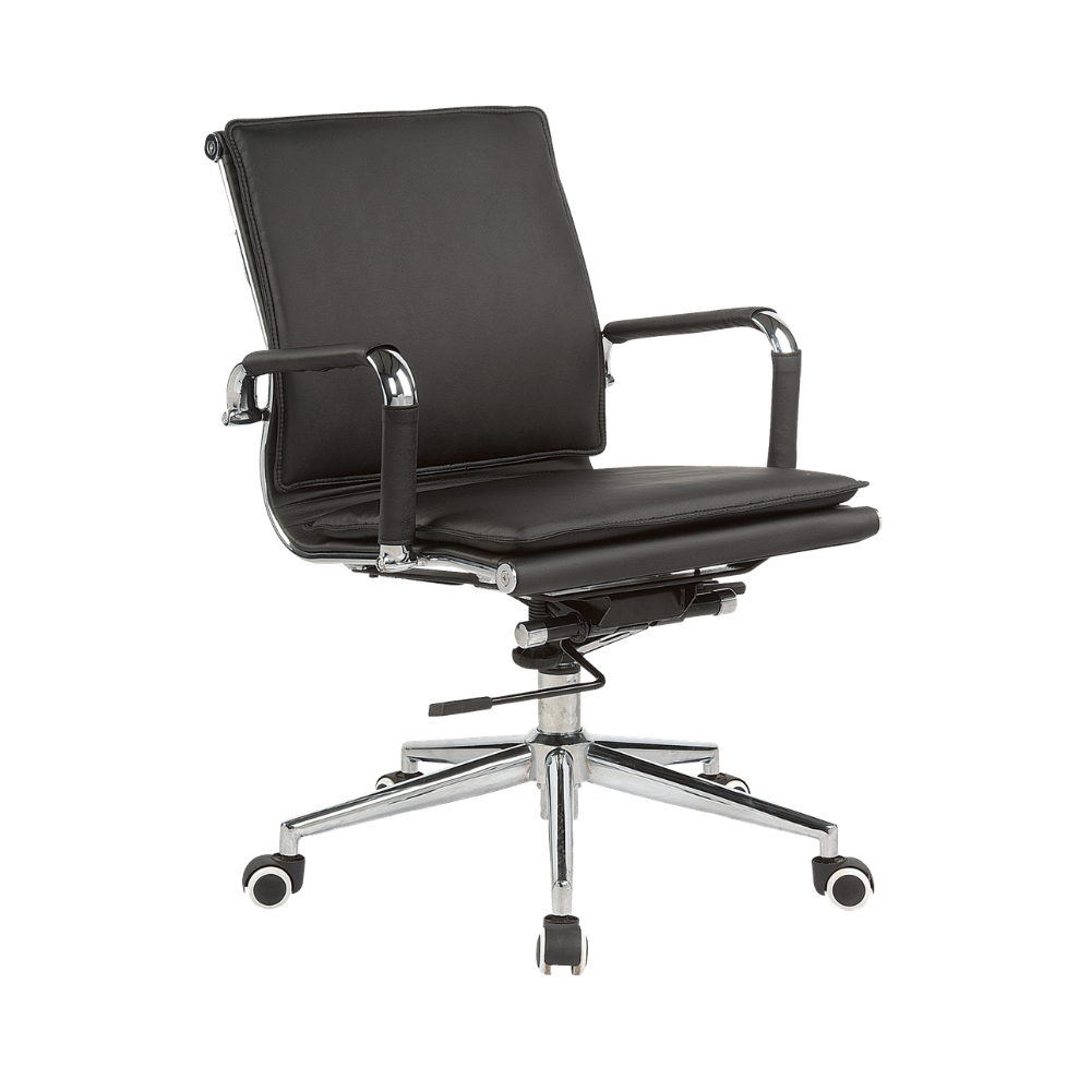 CH4401BLACK (2) IAM Furniture – CLASSIC FLAT CUSHION MEDIUM BACK - Image 1